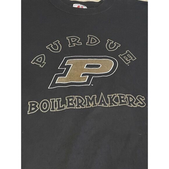 Vintage Purdue Boilermakers  Black Crewneck Size XXL 2XL Made In USA ASC - Picture 5 of 6